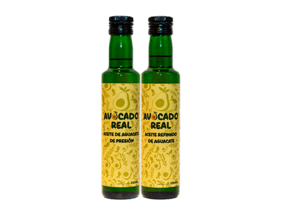 pack aceite de aguacate 250ml refinado y virgen extra Avocado Real