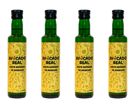 pack aceite de aguacate refinado 4 botellas Avocado Real 250ml