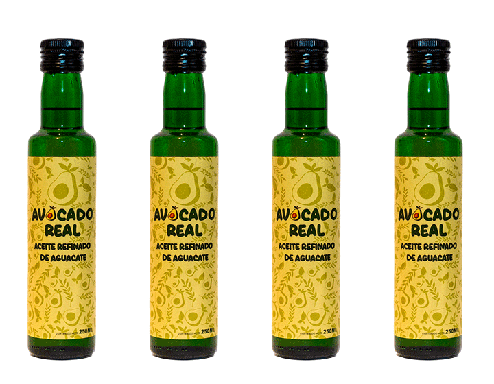 pack aceite de aguacate refinado 4 botellas Avocado Real 250ml