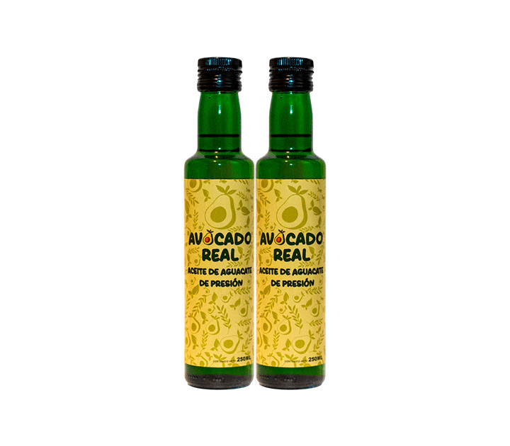 Pack de 2 Aceites de Aguacate Virgen Extra 250 ml Avocado Real 100% puros prensados en frío