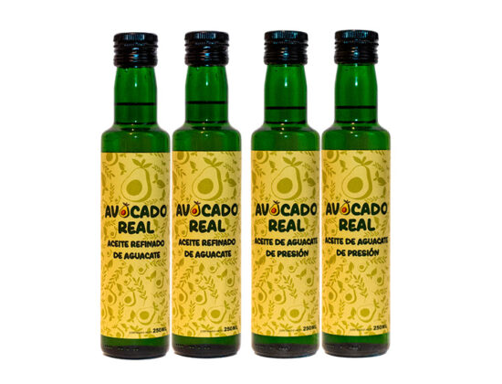 Pack aceite de aguacate 4 botellas Avocado Real refinado y prensado en frío