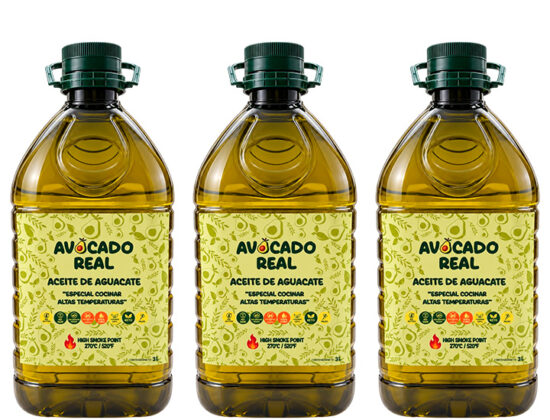 Avocado Oil 3 L X 3 by Avocado Real for high-temperature cooking