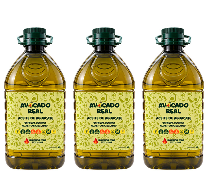 Pack aceite de aguacate 3 litros X 3 Avocado Real